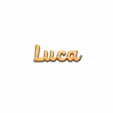 Decor nume Luca debitat laser